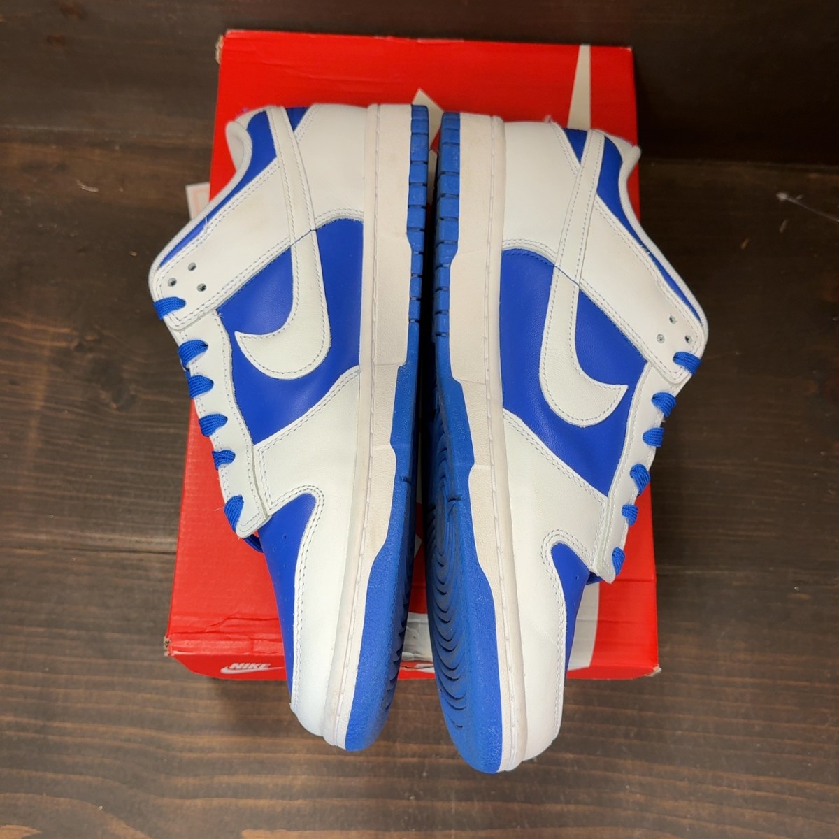 Nike Dunk Low Racer Blue White - Image 4