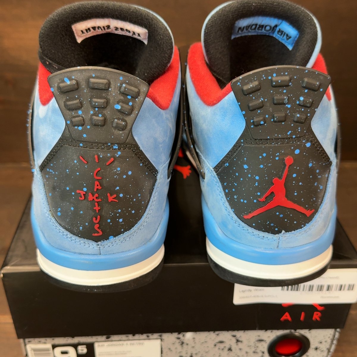 Jordan 4 Retro Travis Scott Cactus Jack Size 9.5 (Pre-Owned) - aux