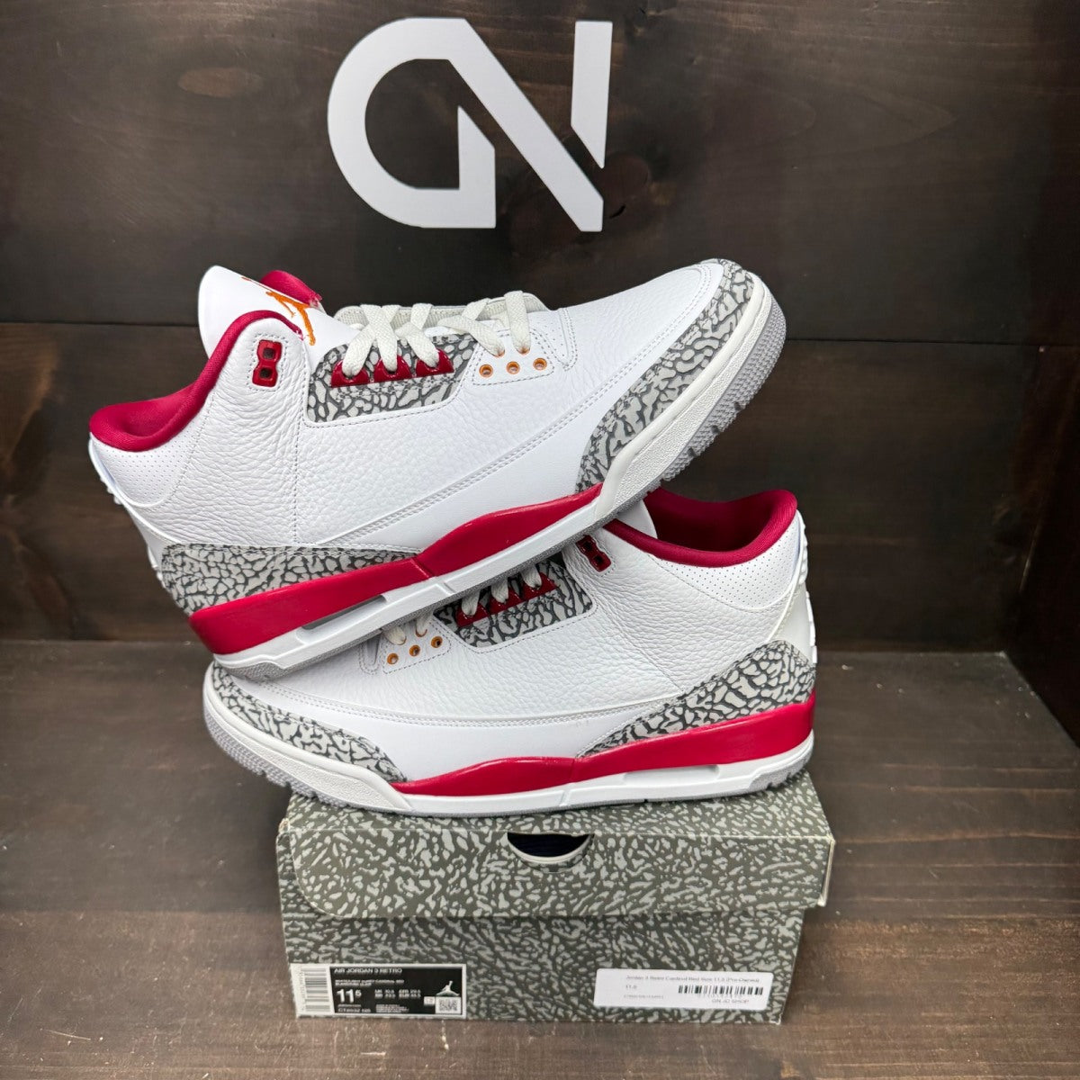 Jordan 3 Retro Cardinal Red - Image 1