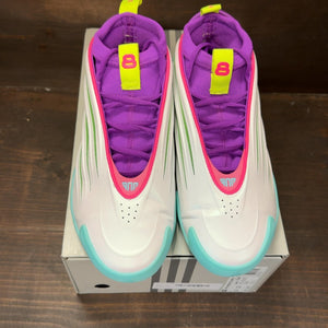 adidas Harden Vol. 9 Jalen Williams White Lucid Lime Pink - Image 3