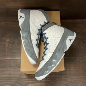 Jordan 9 Retro Flint Grey French Blue (2026) Size 10 (Pre-Owned) - back