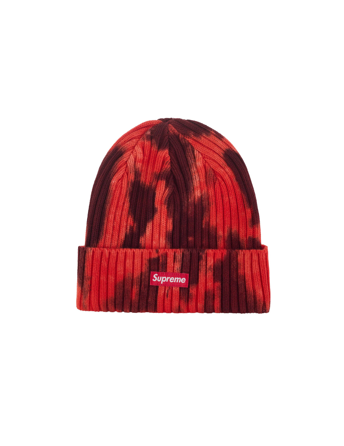 Supreme Overdyed Beanie Splatter Red (SS24)