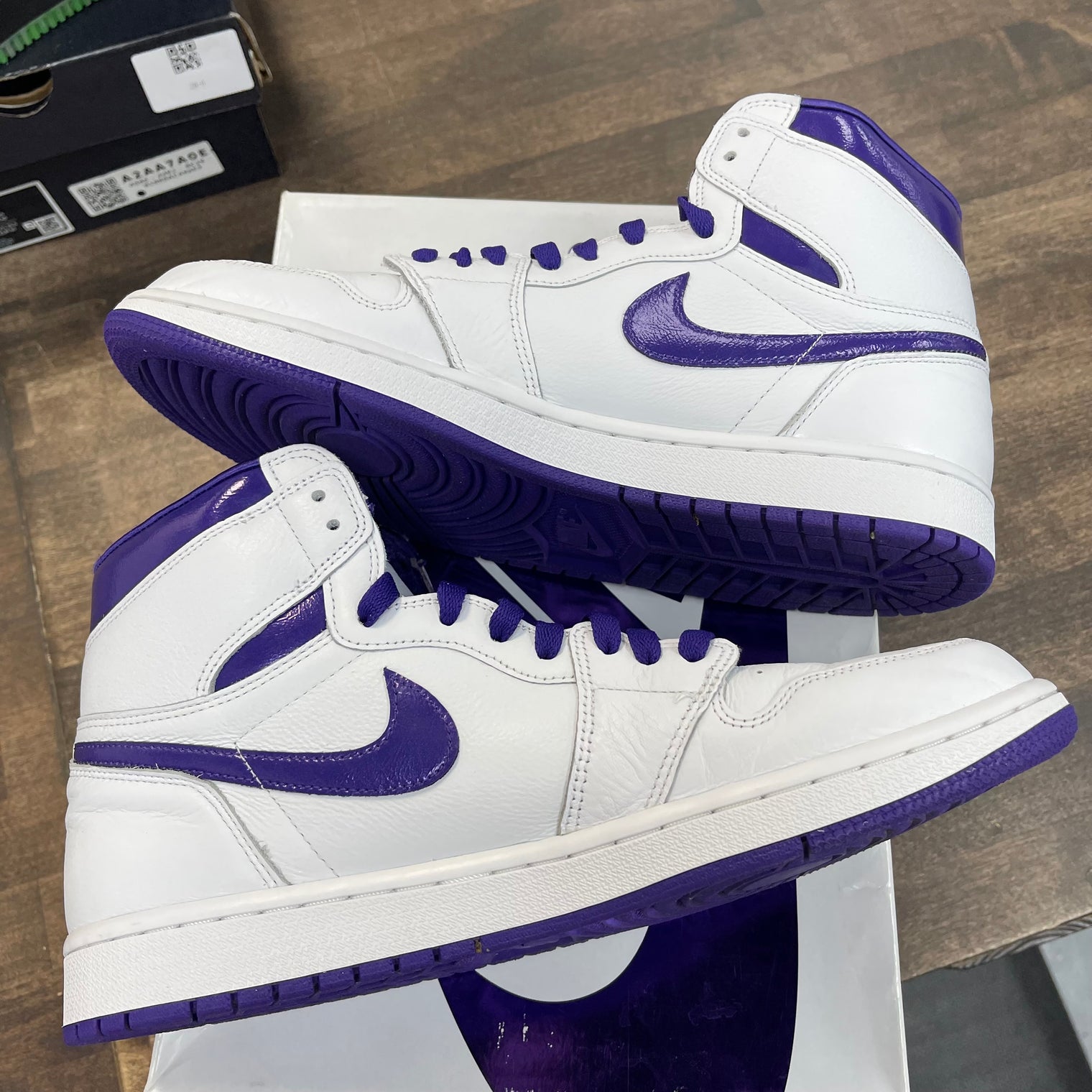 Purple Metallic Jordan 1 High (W) (USED)