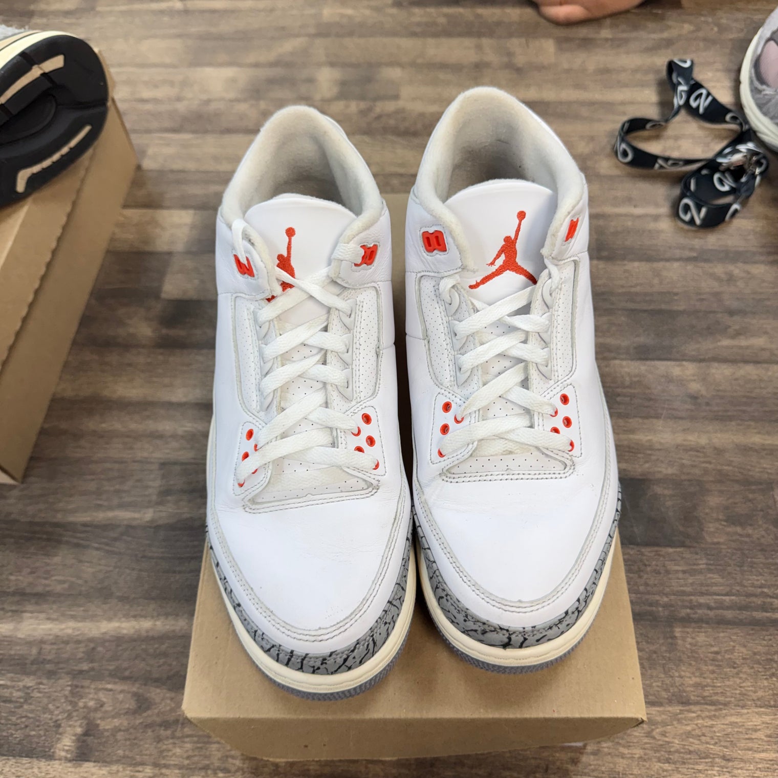 Jordan 3 Retro Georgia Peach (US 11.5W) (USED, No Box)