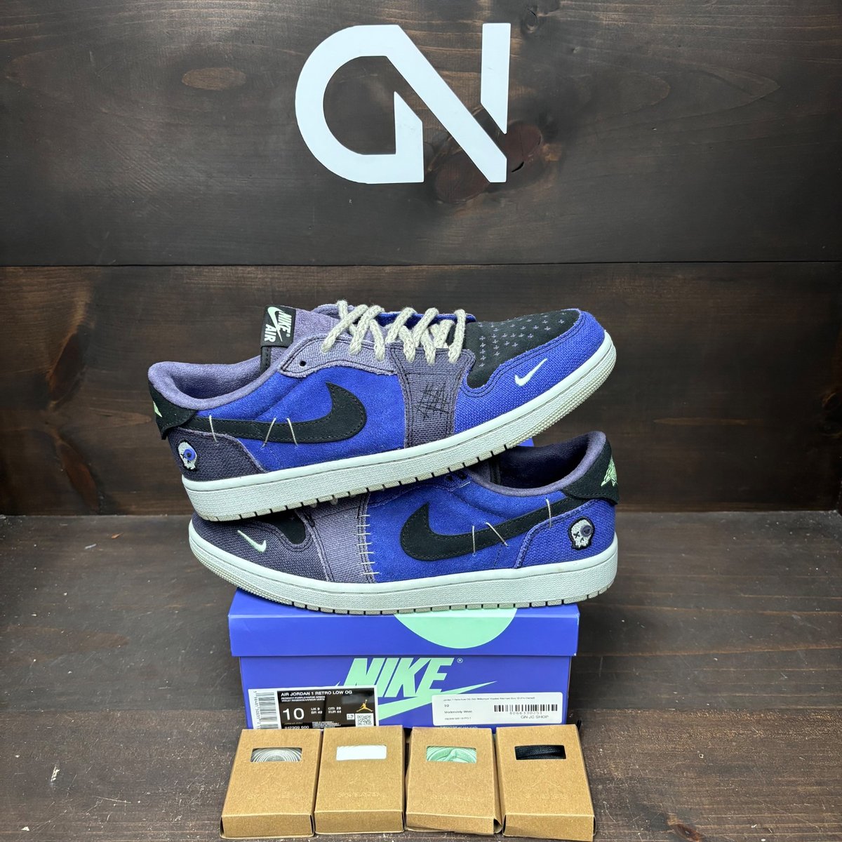 Jordan 1 Retro Low OG Zion Williamson Voodoo Alternate Size 10 (Pre-Owned) - front