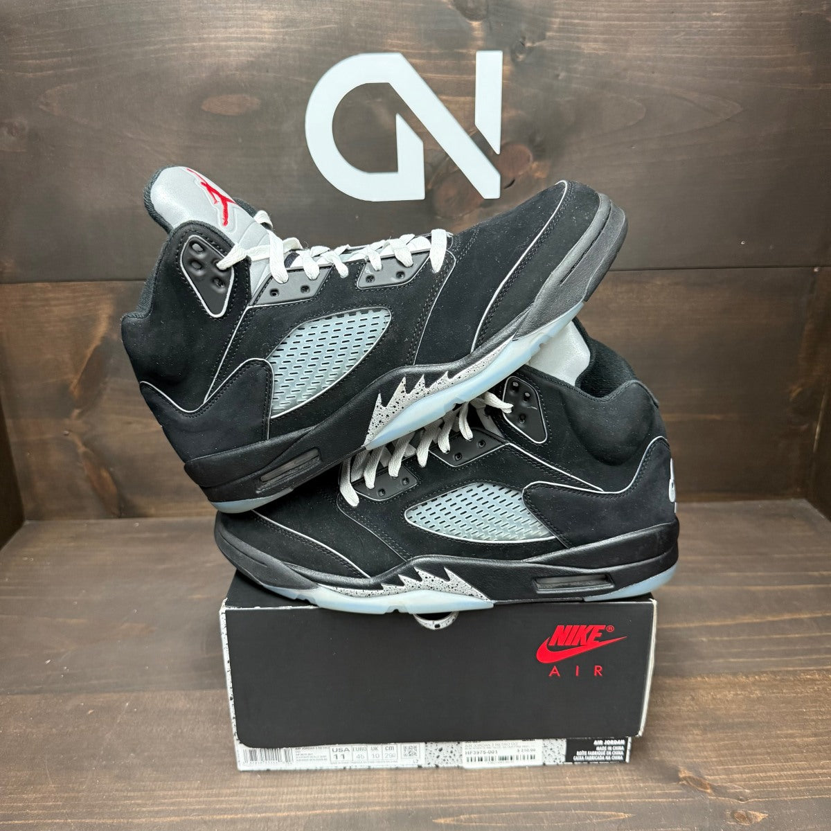 Jordan 5 Retro OG Black Metallic Reimagined - Image 1