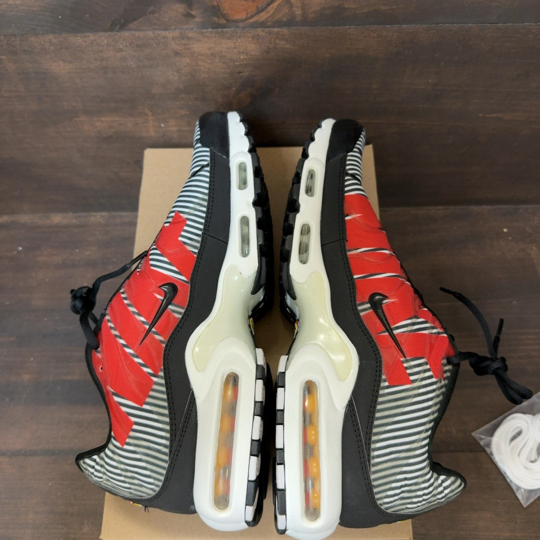 Nike Air Max Plus Striped Black White Size 12 (Pre-Owned) - Image 6