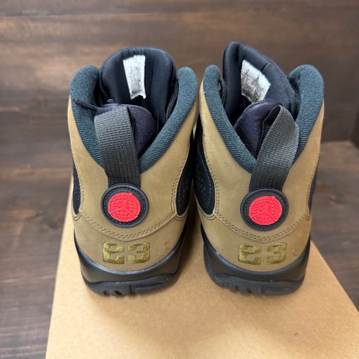 Jordan 9 Retro Olive (2024) Size 9 (Pre-Owned) - Image 4