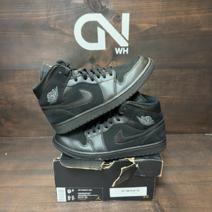Jordan 1 Mid Triple Black (2018) - Image 1