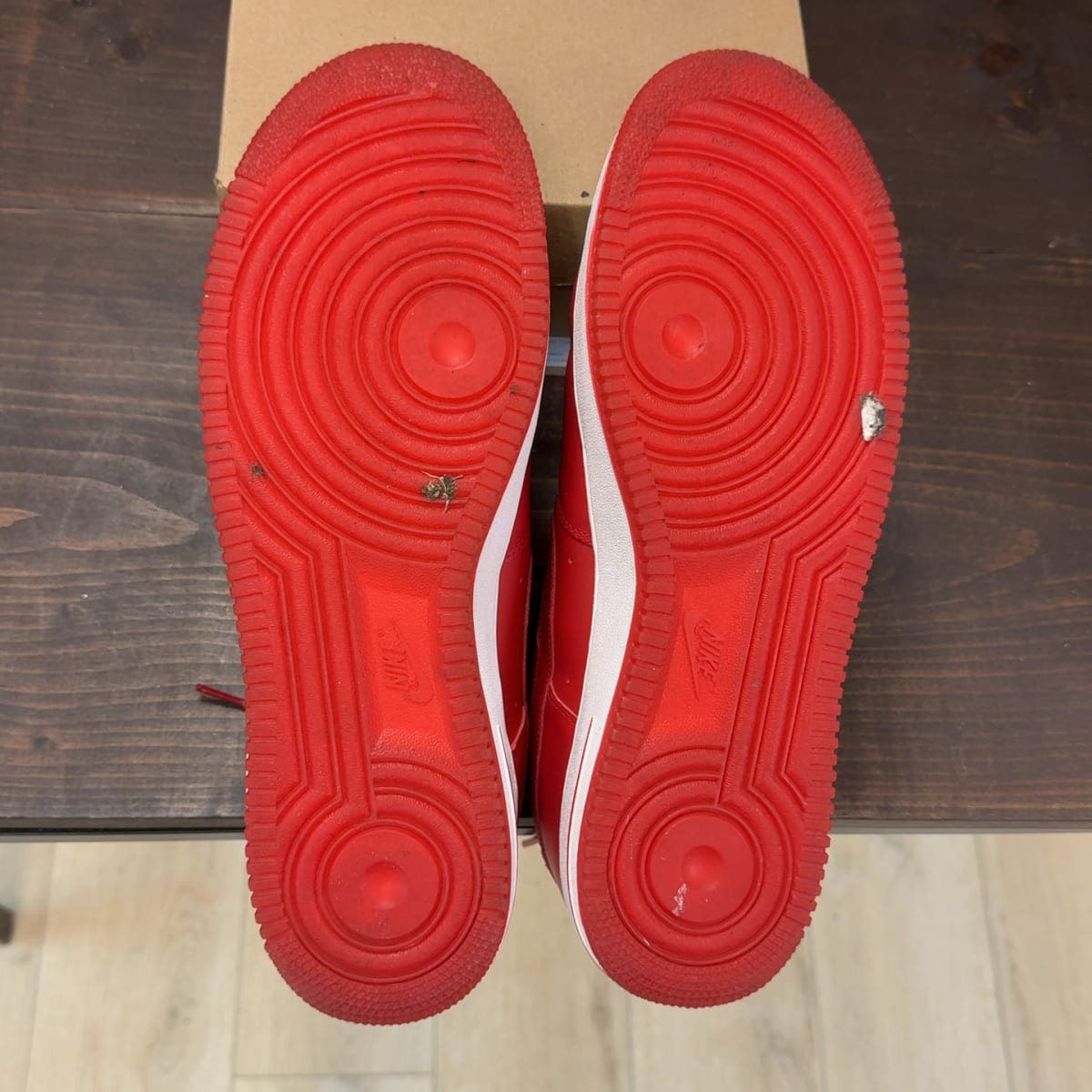 Nike Air Force 1 Low Varsity Red (2010) Size 13 (Pre-Owned) - aux