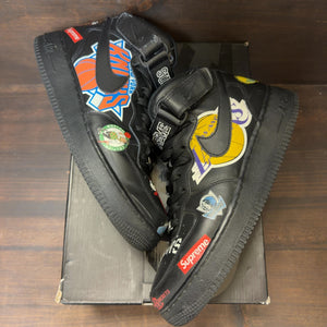 Nike Air Force 1 Mid Supreme NBA Black - Image 2