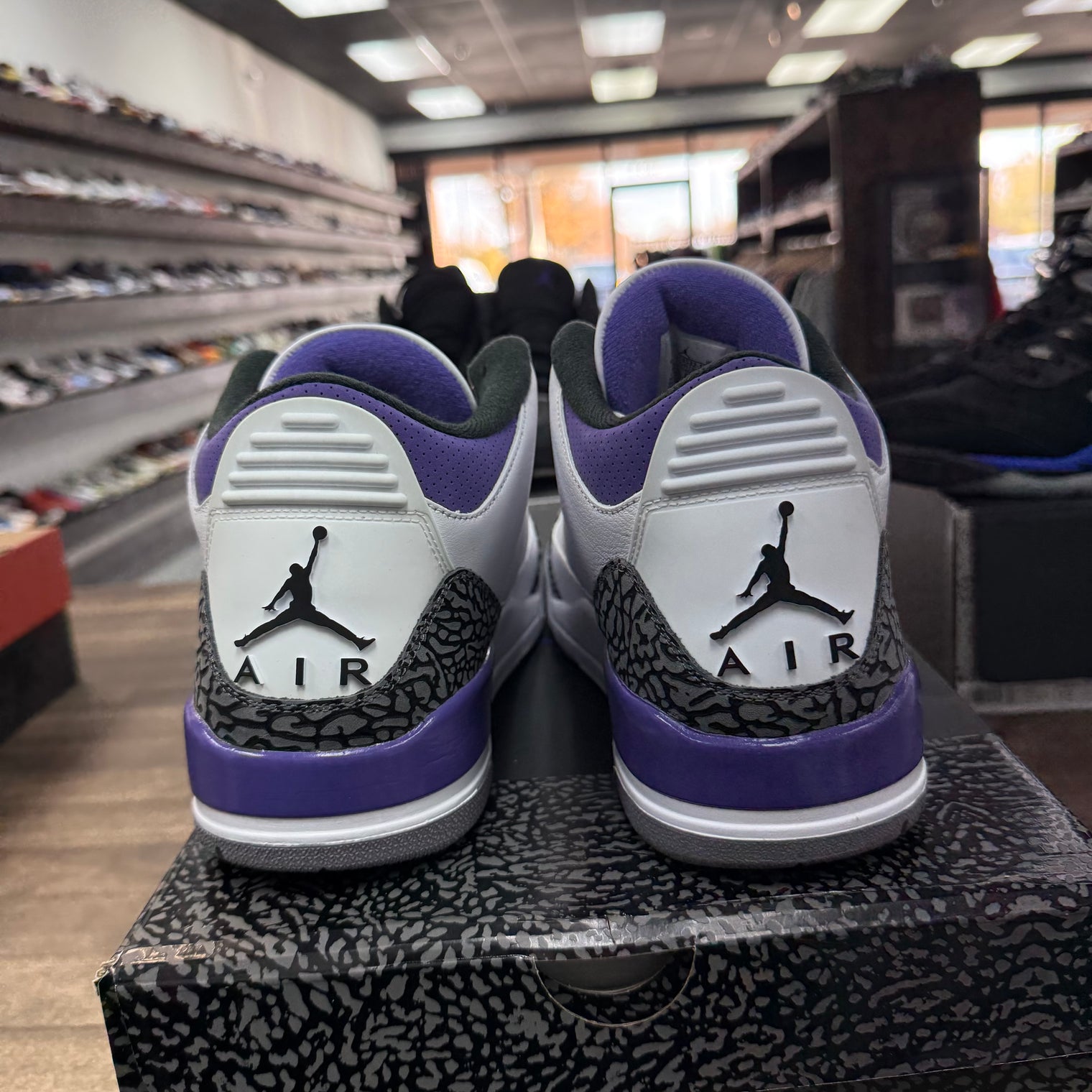 Dark Iris Jordan 3 Retro (Lightly Worn)