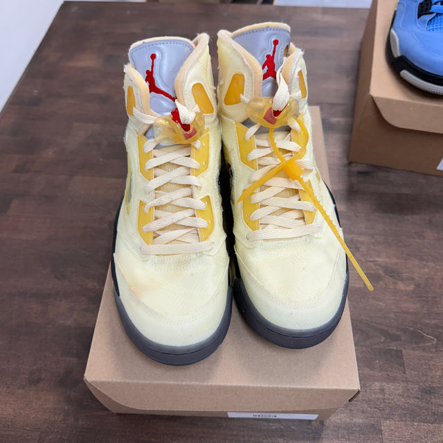 Off-White Sail Jordan 5 (USED, No Box)