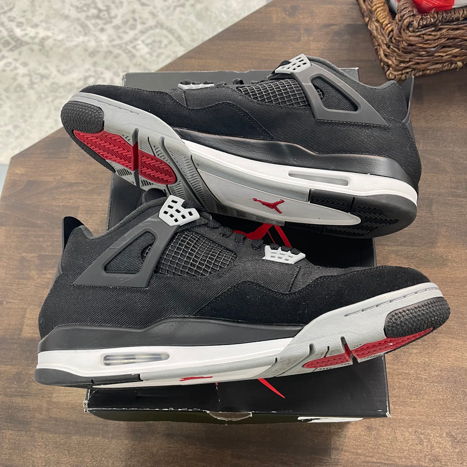 Jordan 4 Black Canvas (USED)