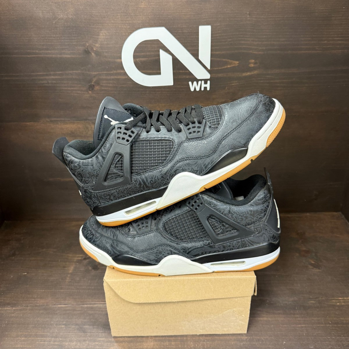 Jordan 4 Retro Black Laser Size 13 (Pre-Owned) - Image 1