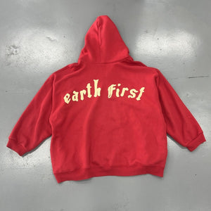 Cactus Plant Flea Market Earth First Zip Hoodie Red Size XL (Pre-Owned) - Image 2