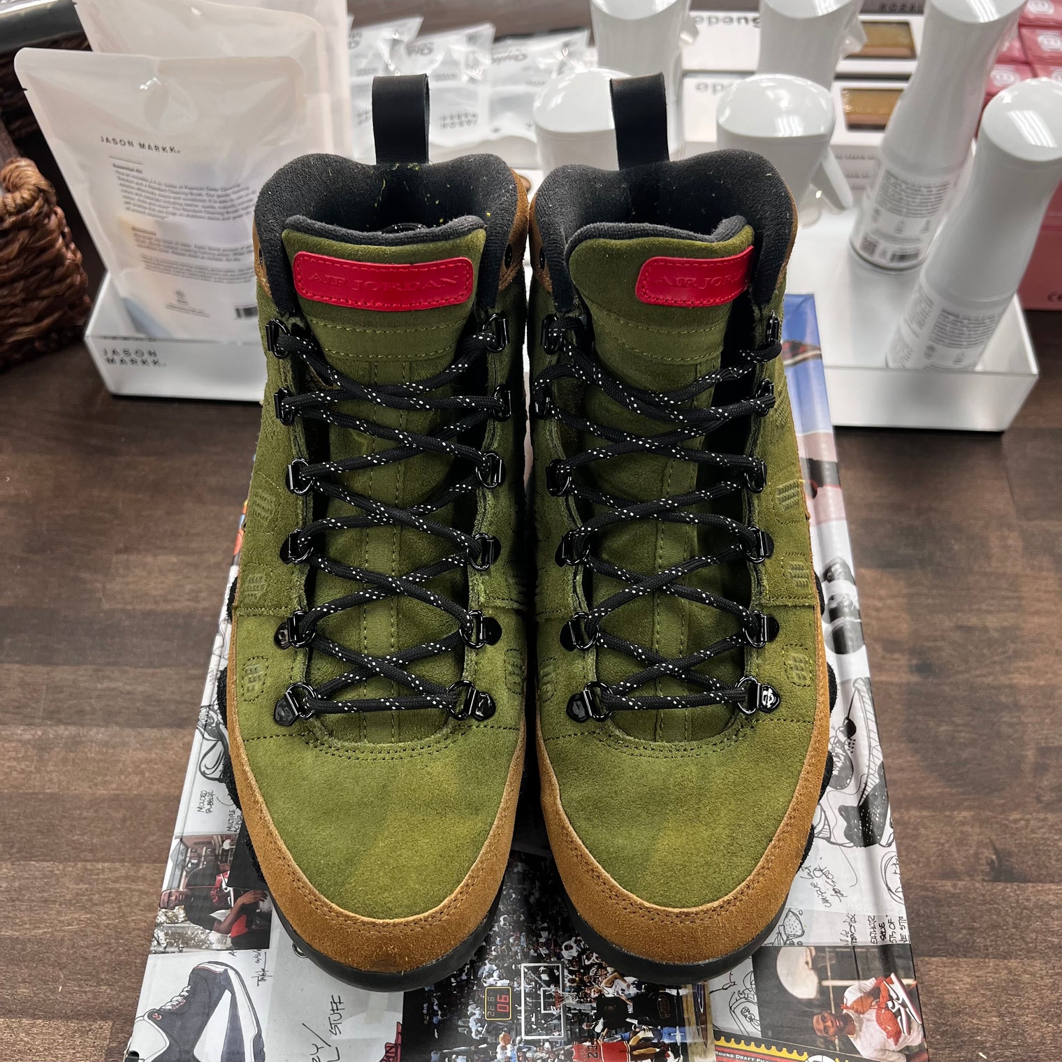 Military Brown Legion Green Jordan 9 NRG Boot (USED)