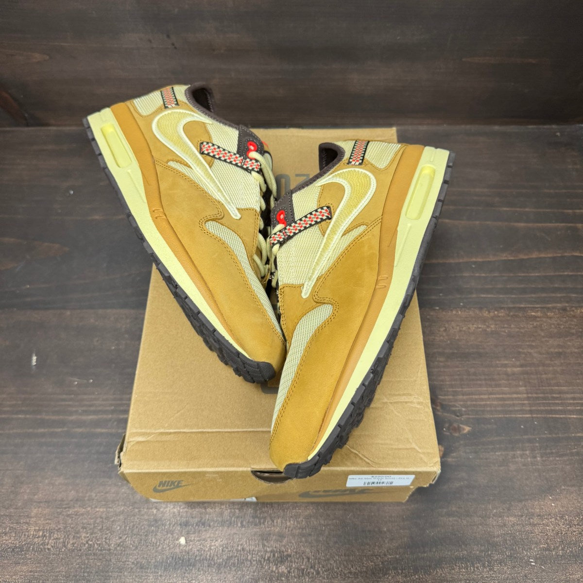 Nike Air Max 1 Travis Scott Cactus Jack Wheat Lemon Drop - Image 2