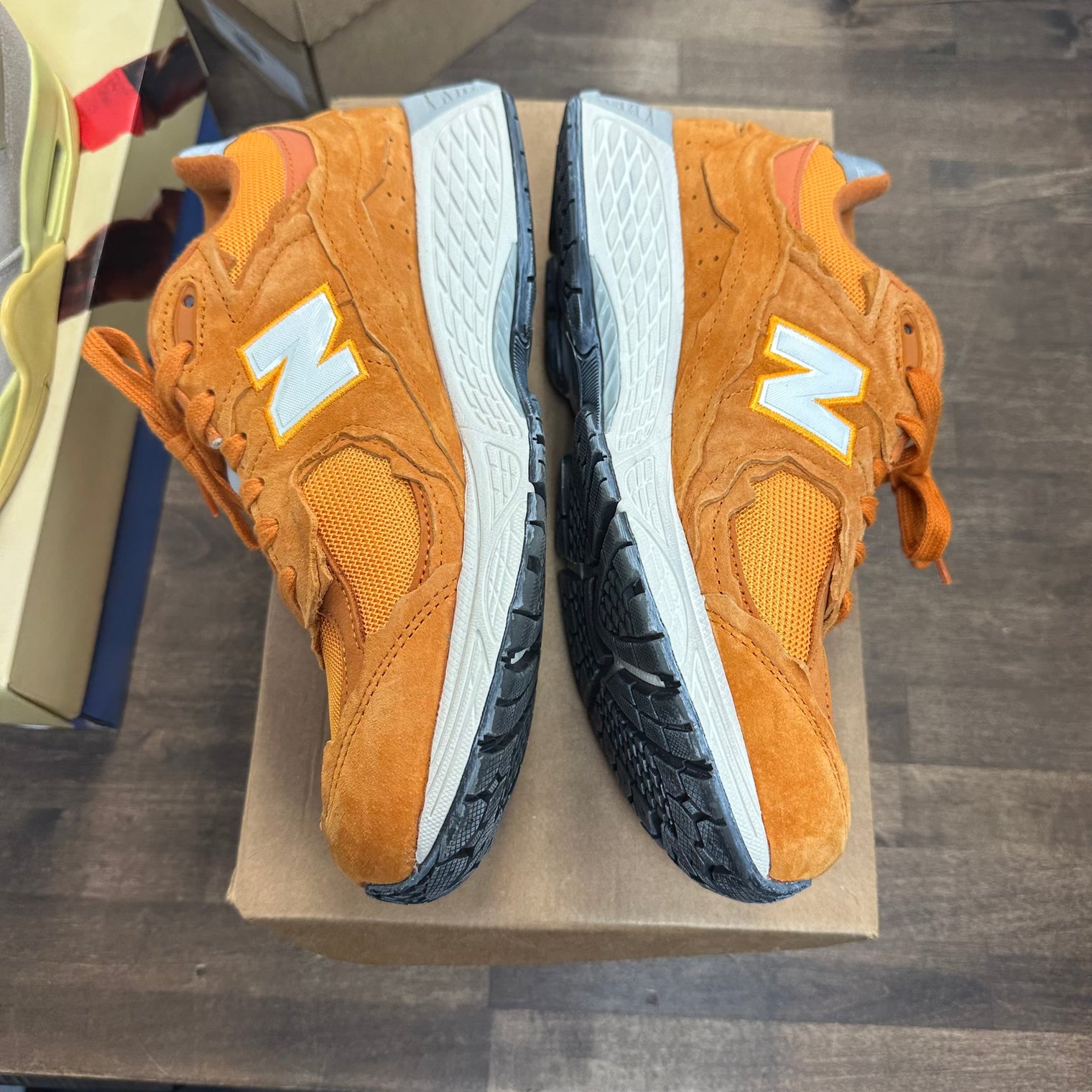 Protection Pack Vintage Orange New Balance 2002R (Used, No Box)