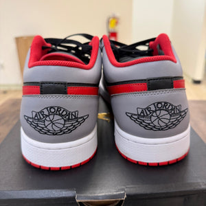 Jordan 1 Low Black Light Smoke Grey Gym Red Size 14 (Pre-Owned) - Image 3