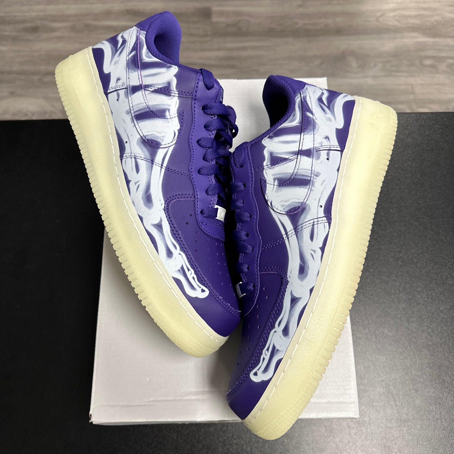 Nike Air Force 1 Purple Skeleton (Used)