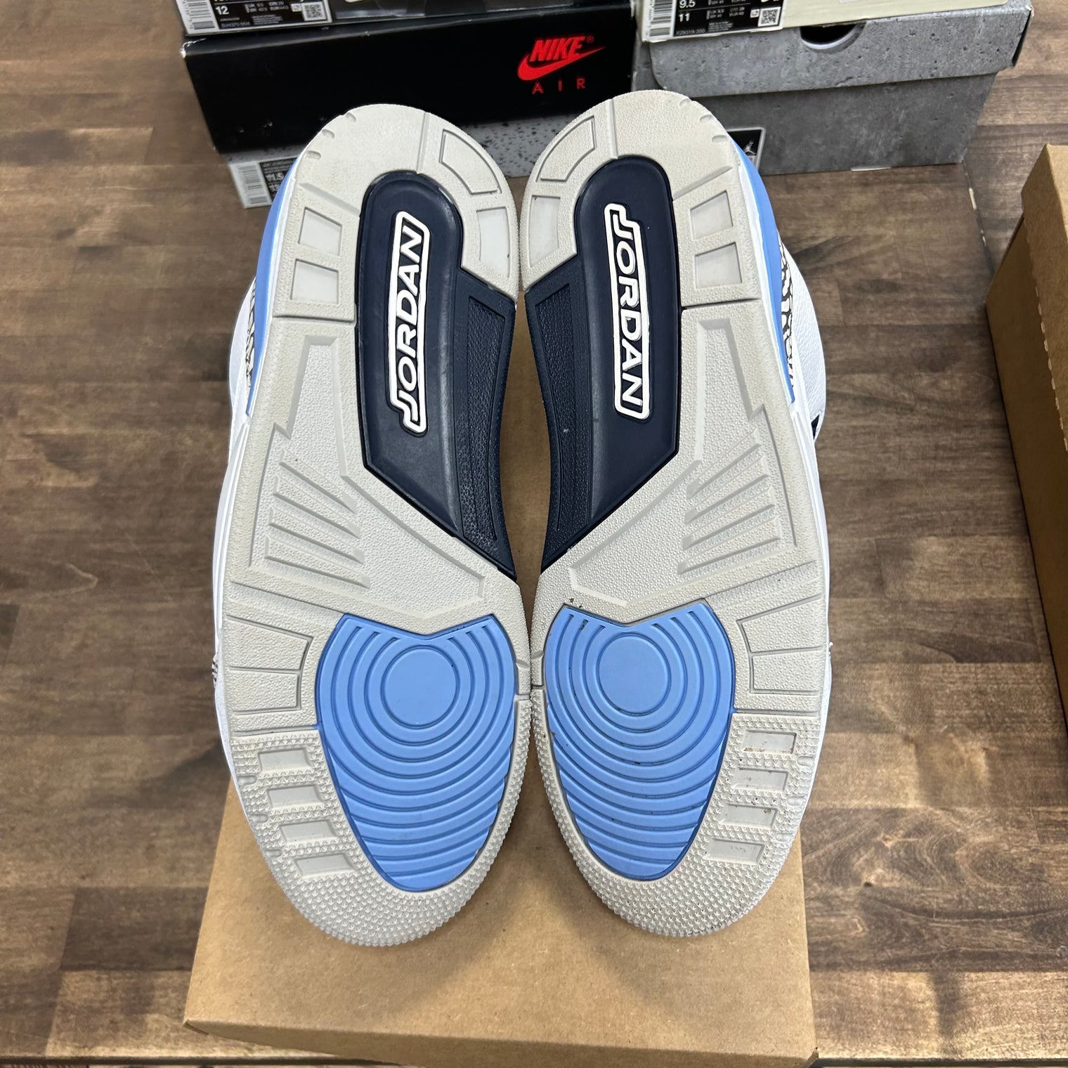 Jordan 3 Retro UNC (2020) (US 10) (Lightly Worn, No Box)