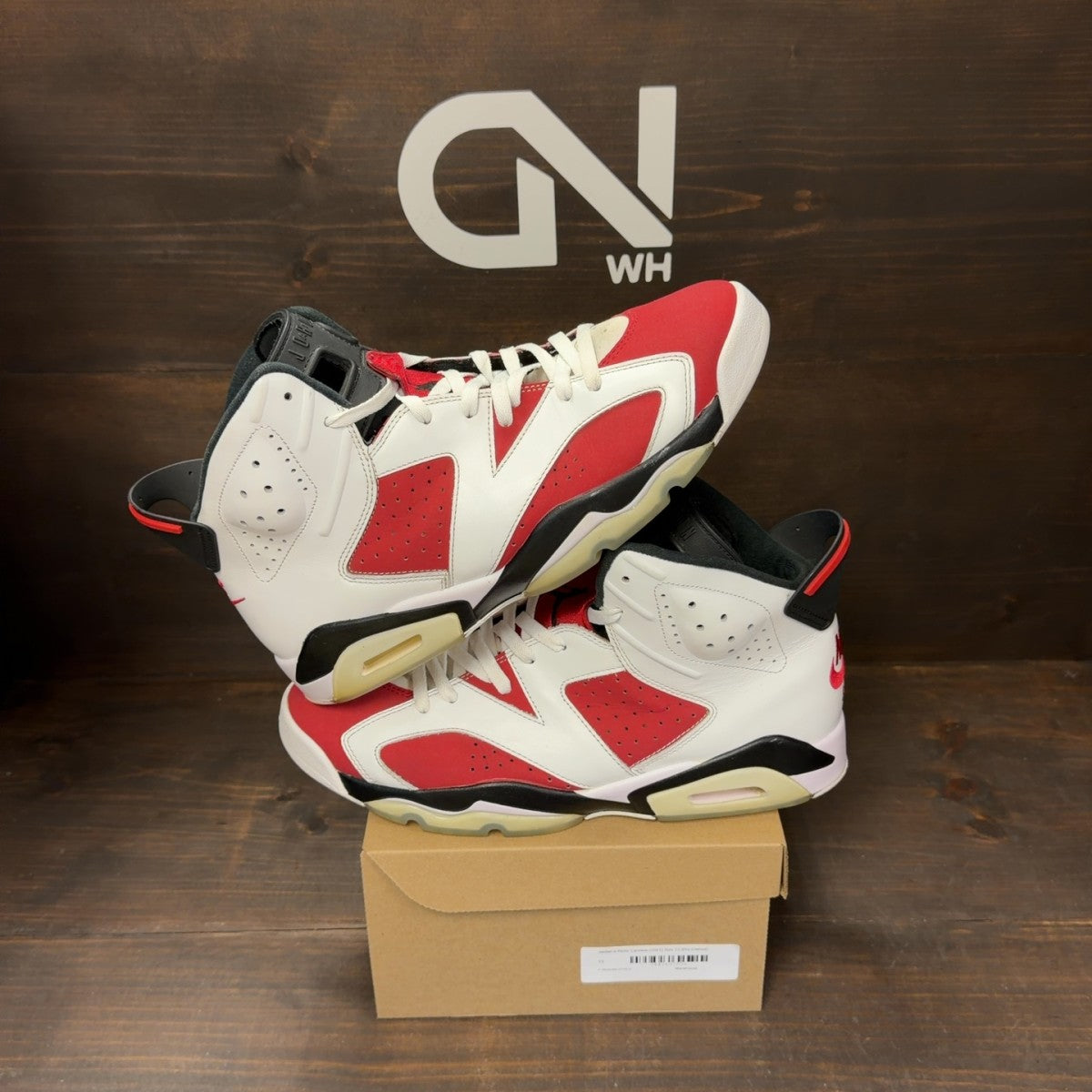 Jordan 6 Retro Carmine (2021) Size 13 (Pre-Owned) - Image 1