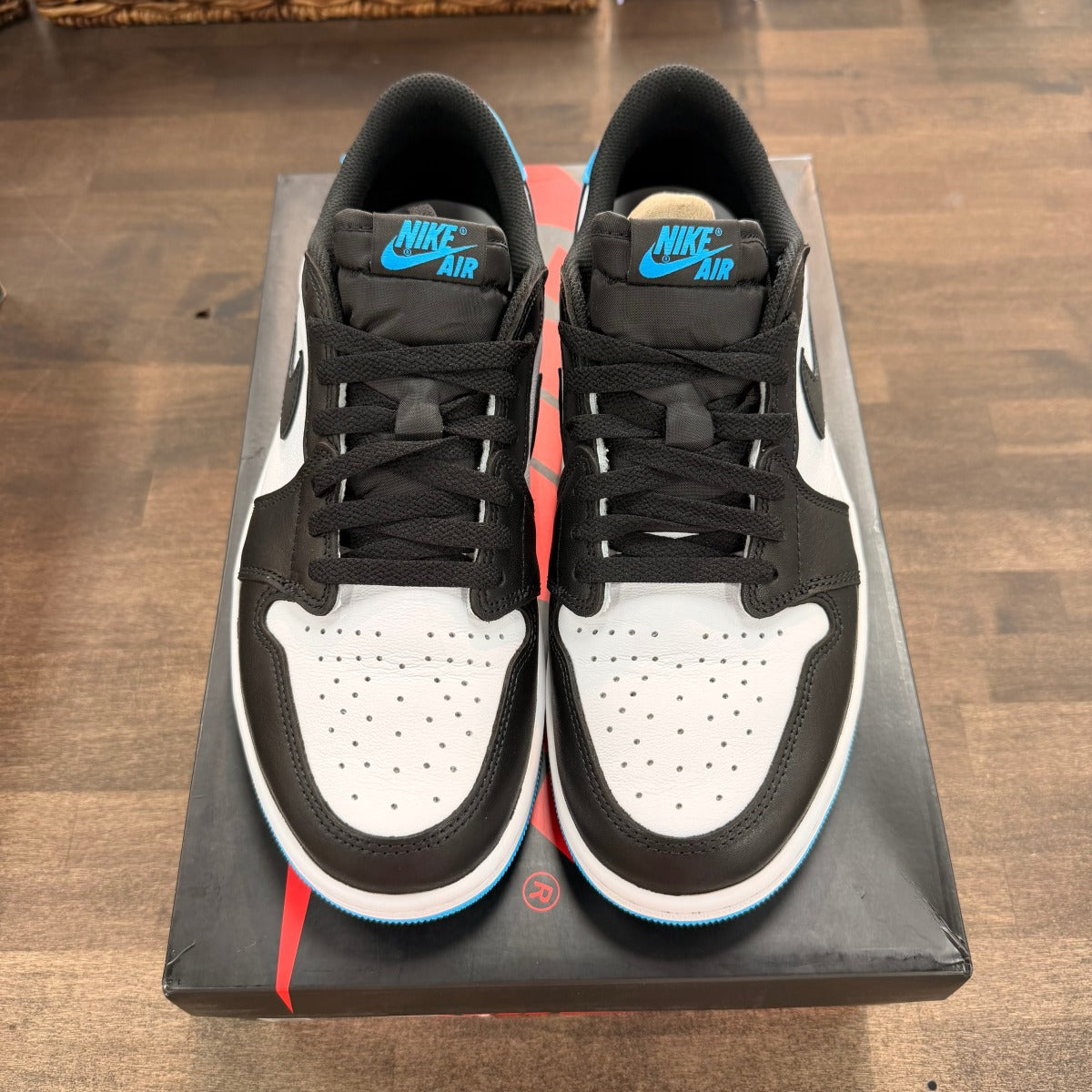 Jordan 1 Retro Low OG Black Dark Powder Blue - Image 2