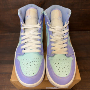 Jordan 1 Mid Purple Aqua Size 9 (Pre-Owned) - Image 3