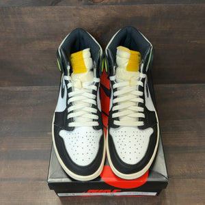 Jordan 1 Retro High White Black Volt University Gold - Image 3
