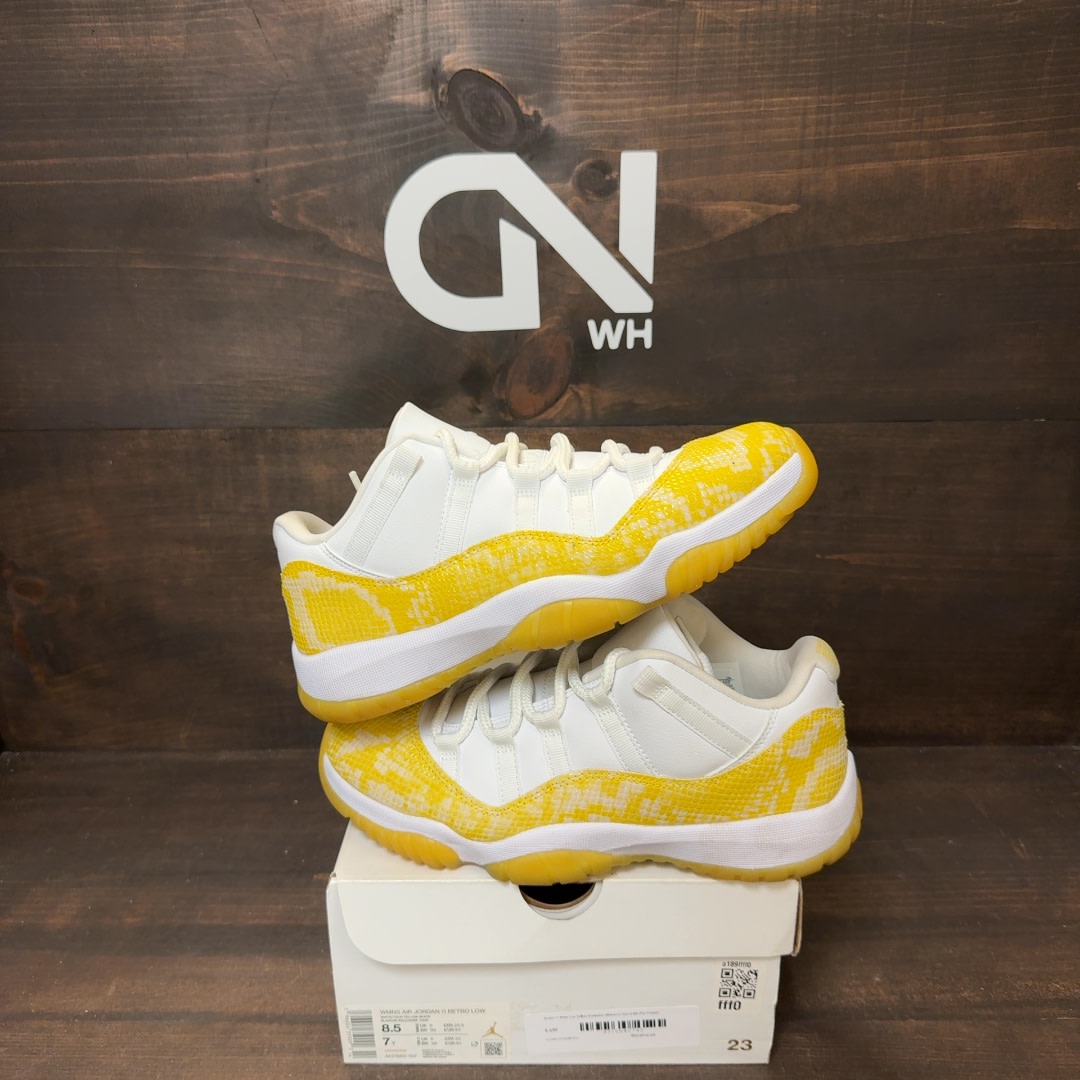 Jordan 11 Retro Low Yellow Snakeskin (Women's) - Image 1
