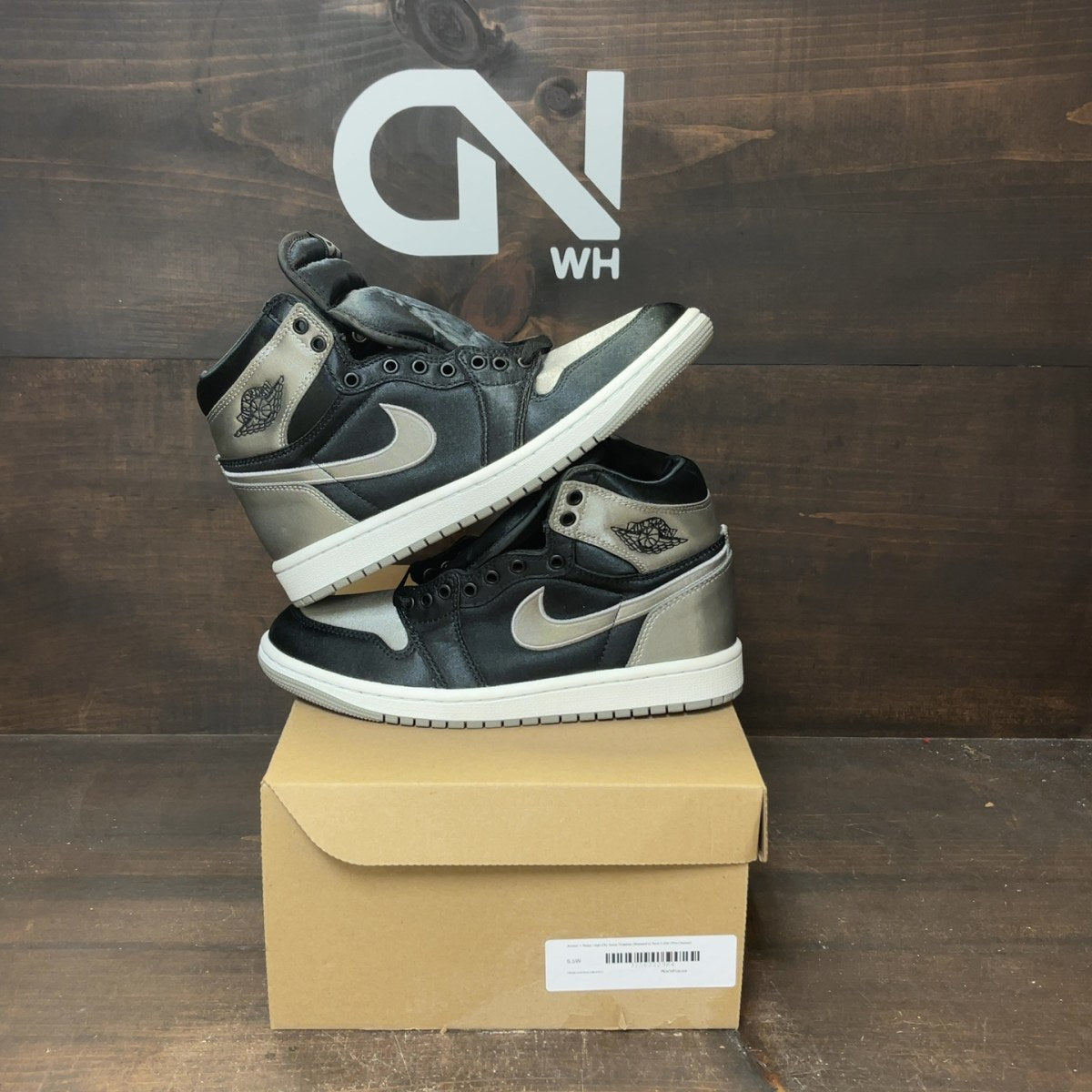 Jordan 1 Retro High OG Satin Shadow (Women's) Size 6.5W (Pre-Owned) - Image 1