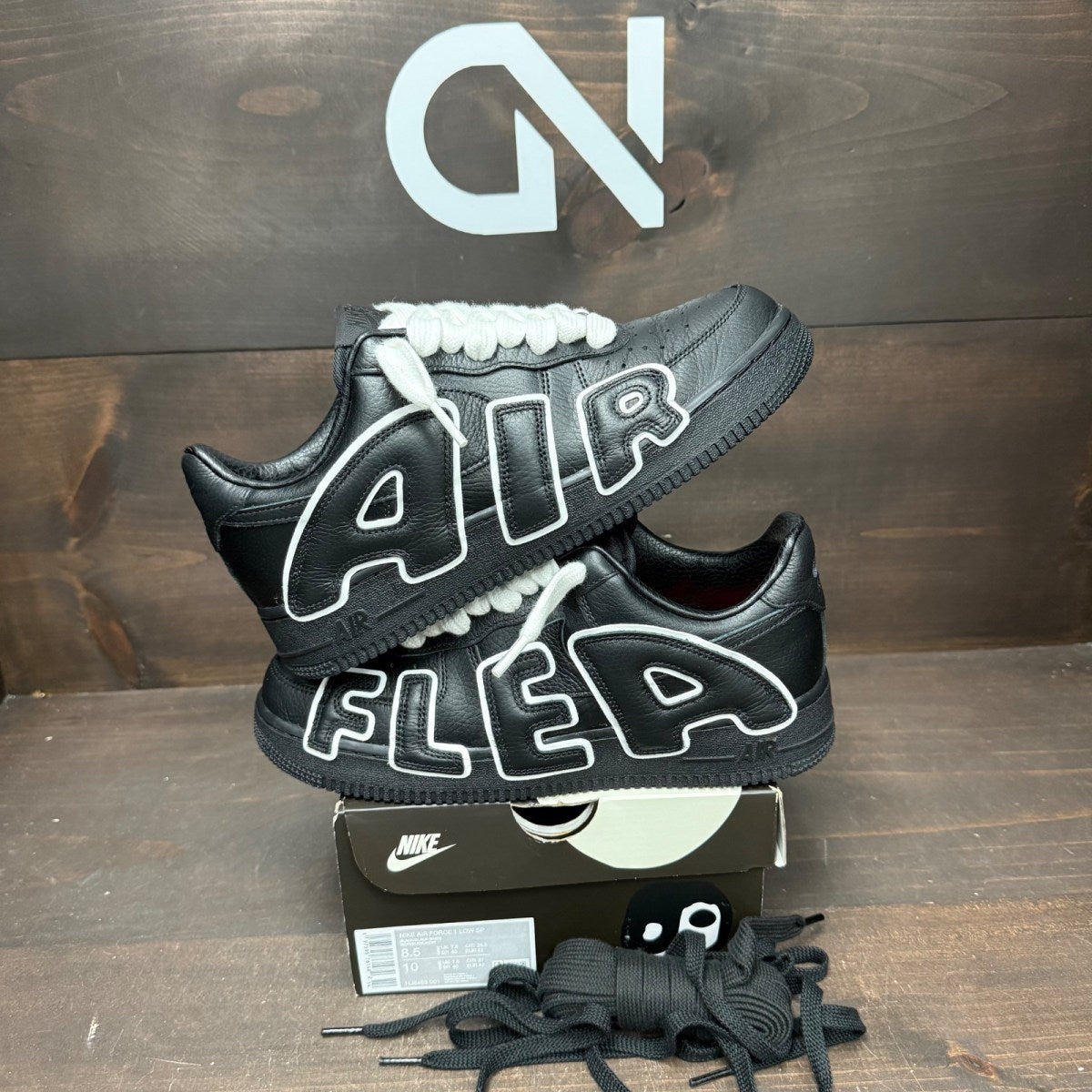 Nike Air Force 1 Low Cactus Plant Flea Market Black (2024) Size 8.5 (Pre-Owned)