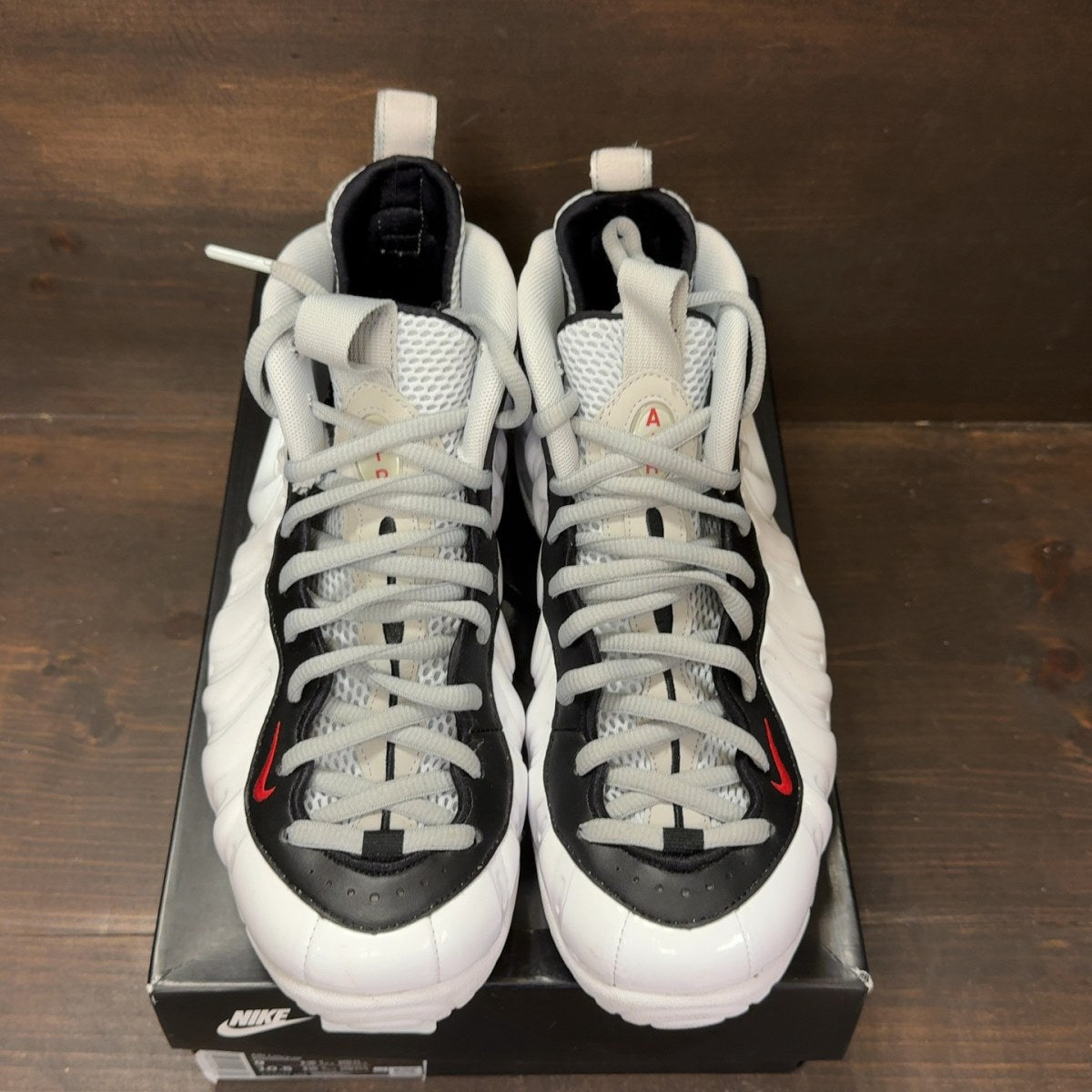 Nike Air Foamposite Pro White Black University Red - Image 3