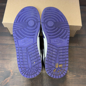 Jordan 1 Retro High Court Purple White Size 10 (Pre-Owned) - Image 6