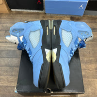 UNC University Blue Jordan 5 Retro (USED)