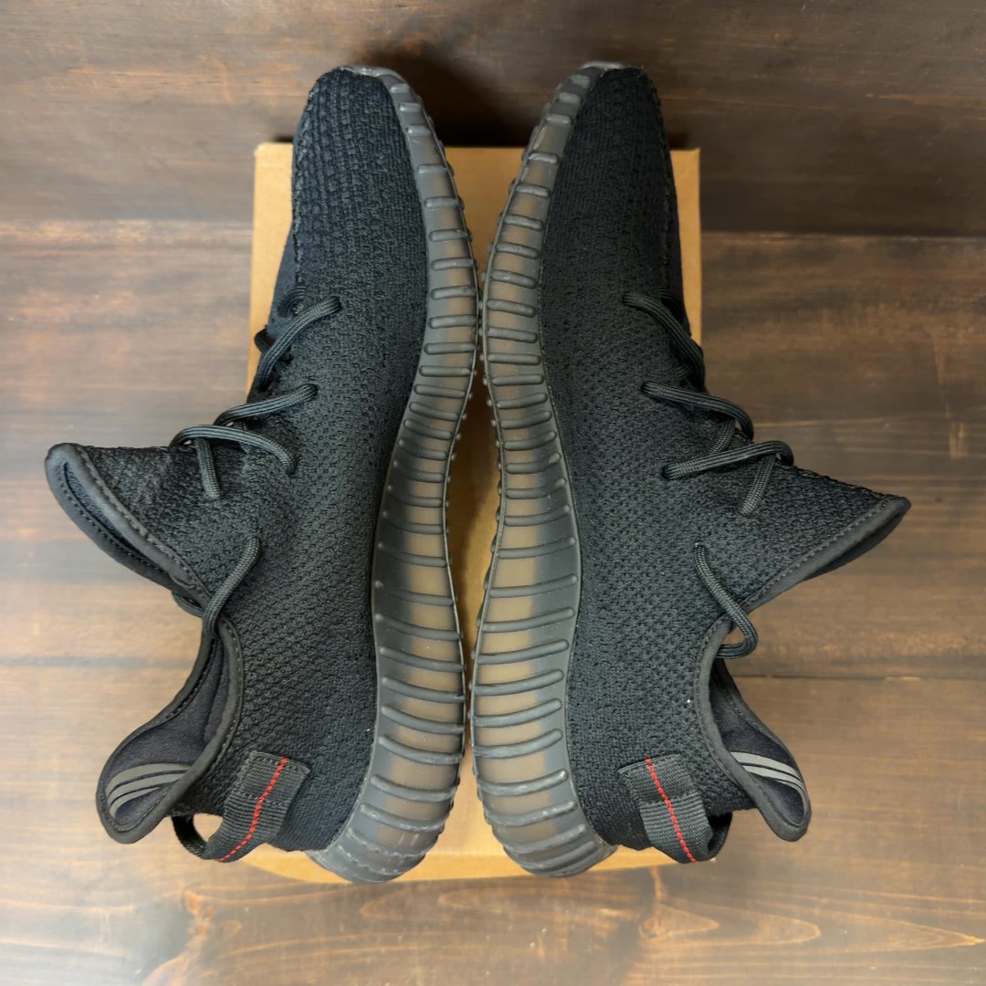 adidas Yeezy Boost 350 V2 Black Red Size 13 (Pre-Owned) - Image 5