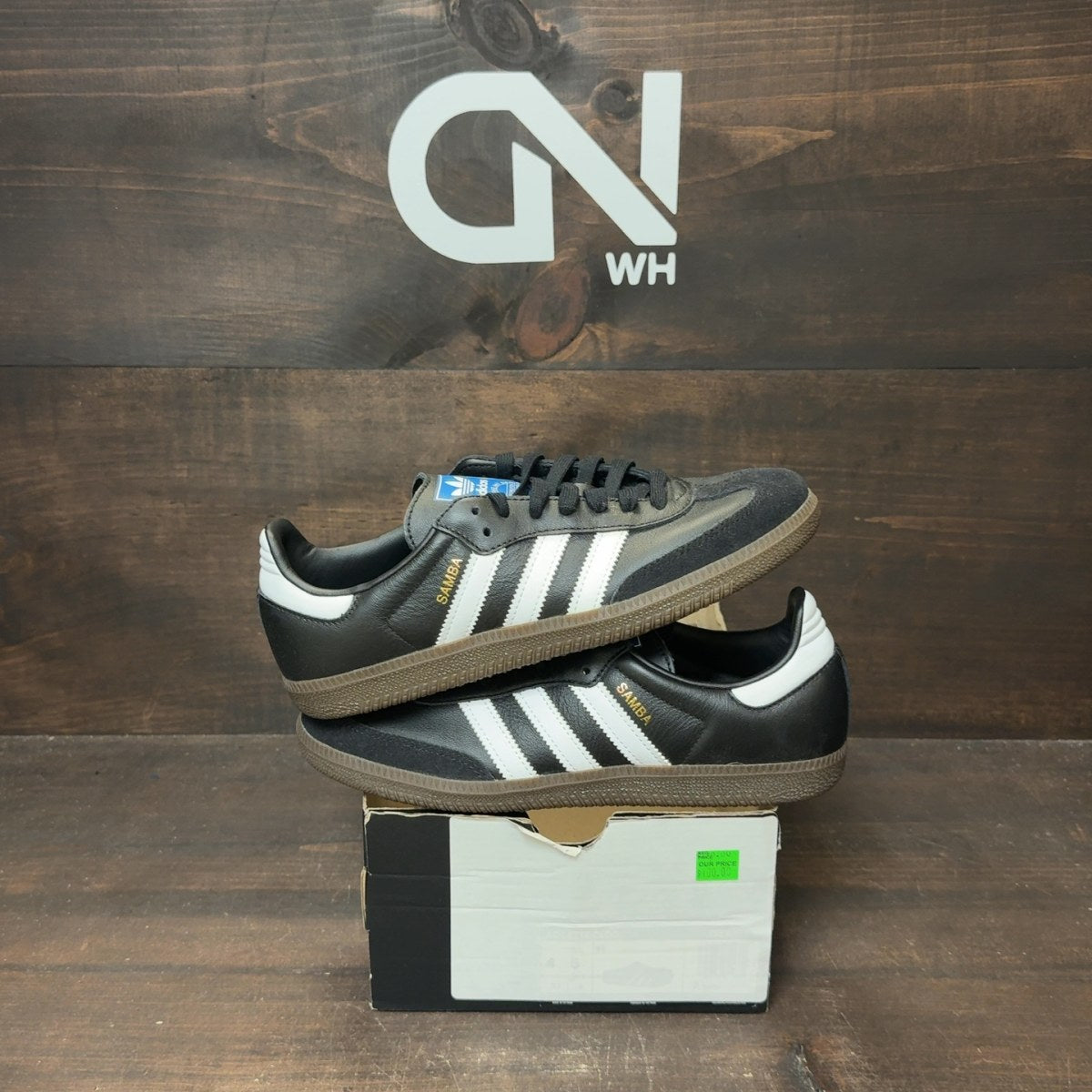 adidas Samba OG Black White Gum (Women's) Size 8W (Pre-Owned) - Image 1
