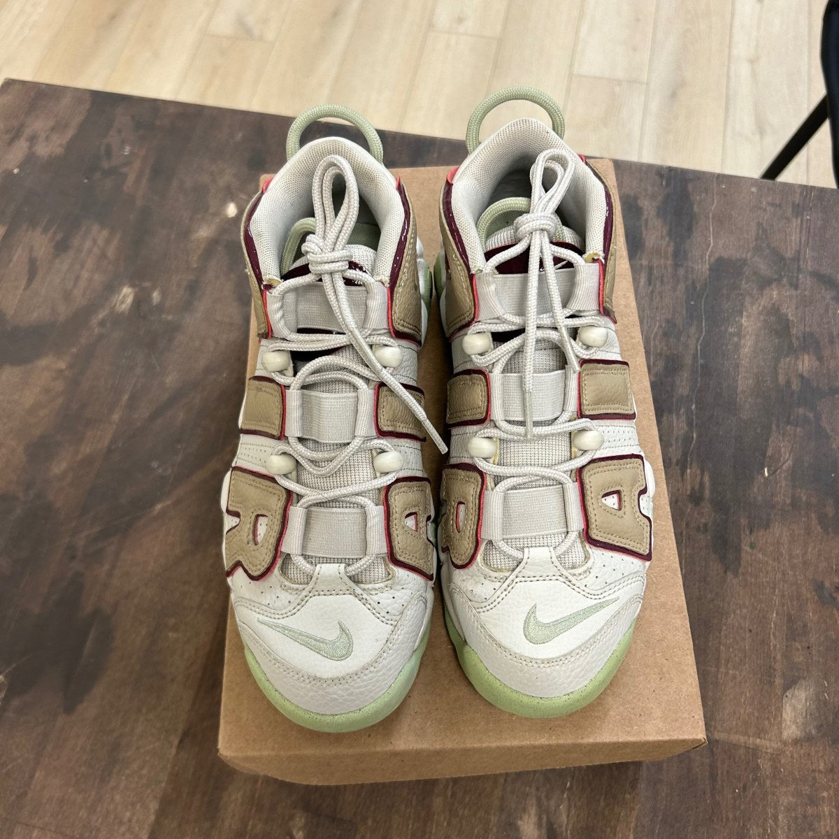 Nike Air More Uptempo Light Bone Alligator (Women's) Size 8.5W (Pre-Owned) - Image 2