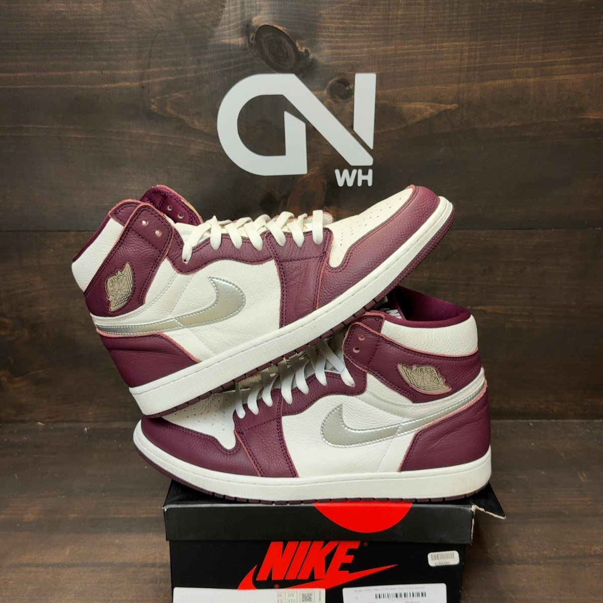 Jordan 1 Retro High OG Bordeaux Size 13 (Pre-Owned) - Image 1