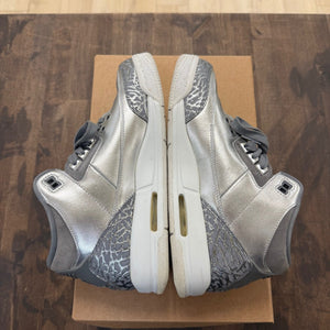 Jordan 3 Retro Premium Heiress Metallic Silver (GS) Size 7Y (Pre-Owned) - Image 5