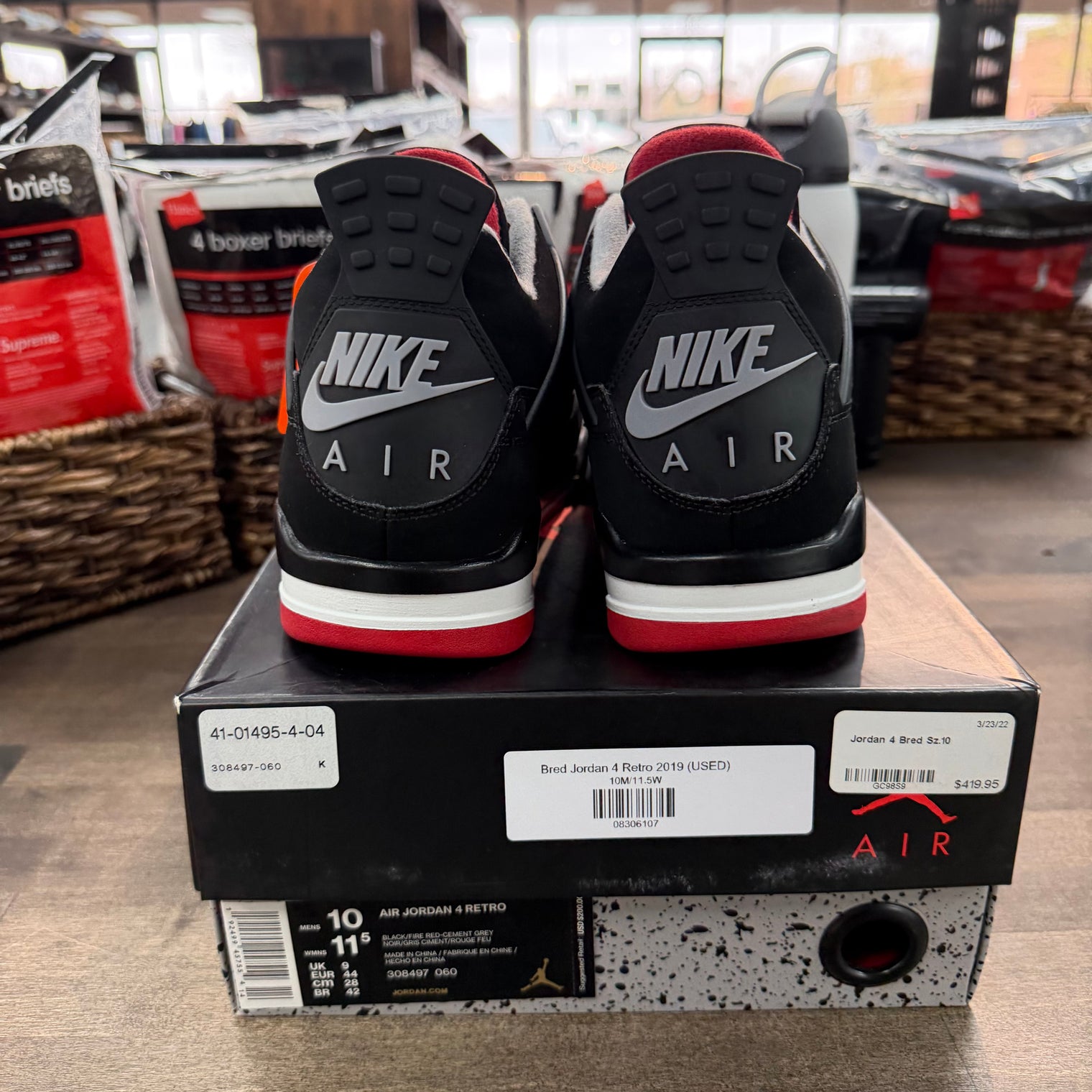 Bred Jordan 4 Retro 2019 (USED)