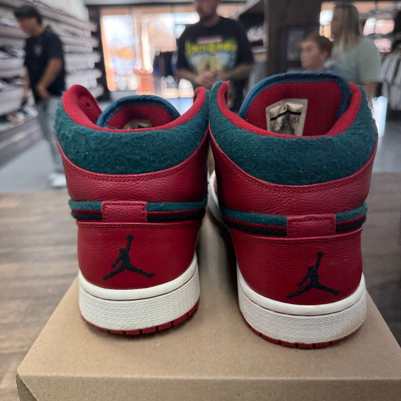 Gym Red Black Dark Sea Jordan 1 Mid (USED, No Box)
