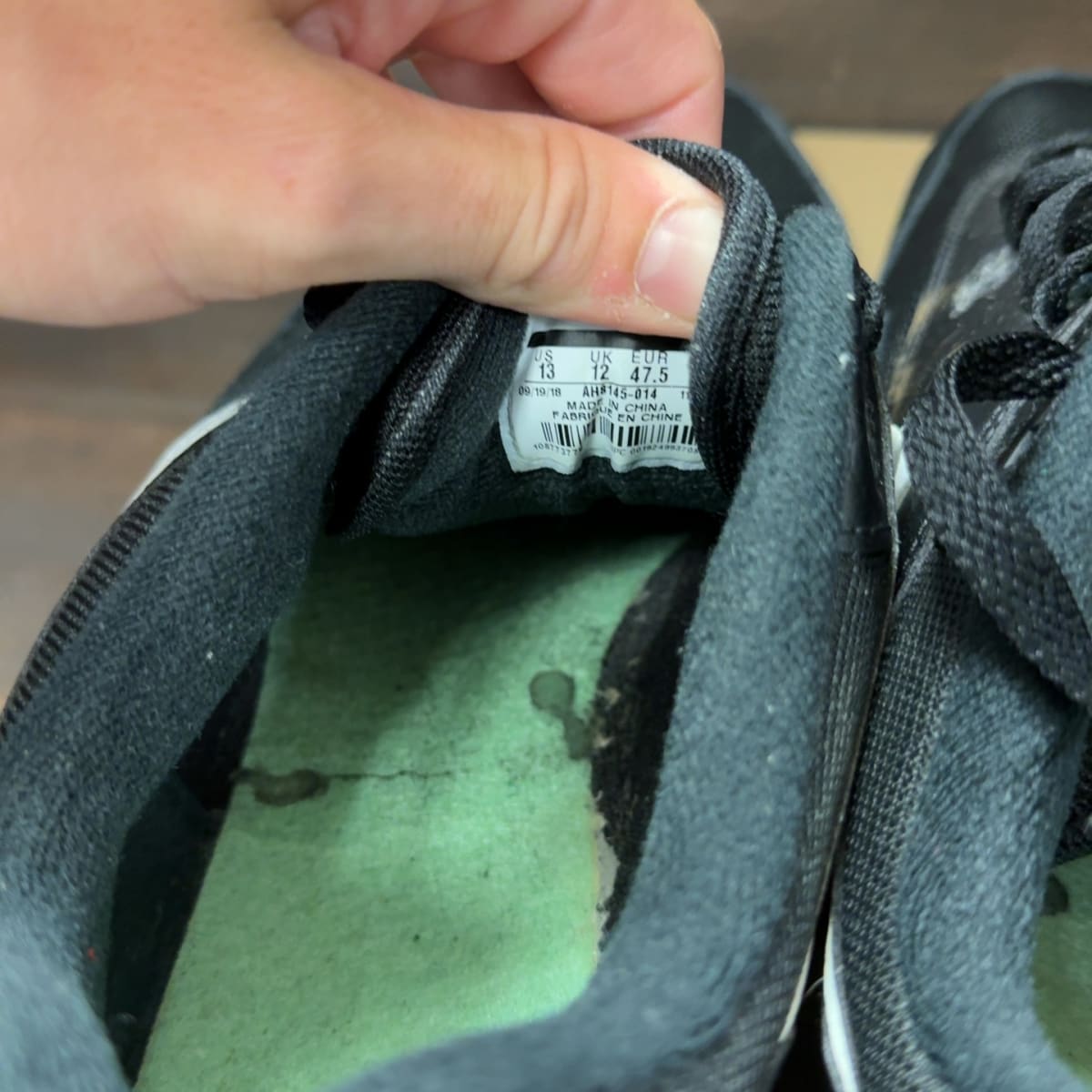Nike Air Max 1 Black White (2019) Size 13 (Pre-Owned) - aux