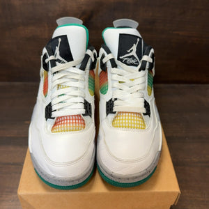 Jordan 4 Retro Lucid Green Rasta (Women's) Size 10W (Pre-Owned) - Image 3
