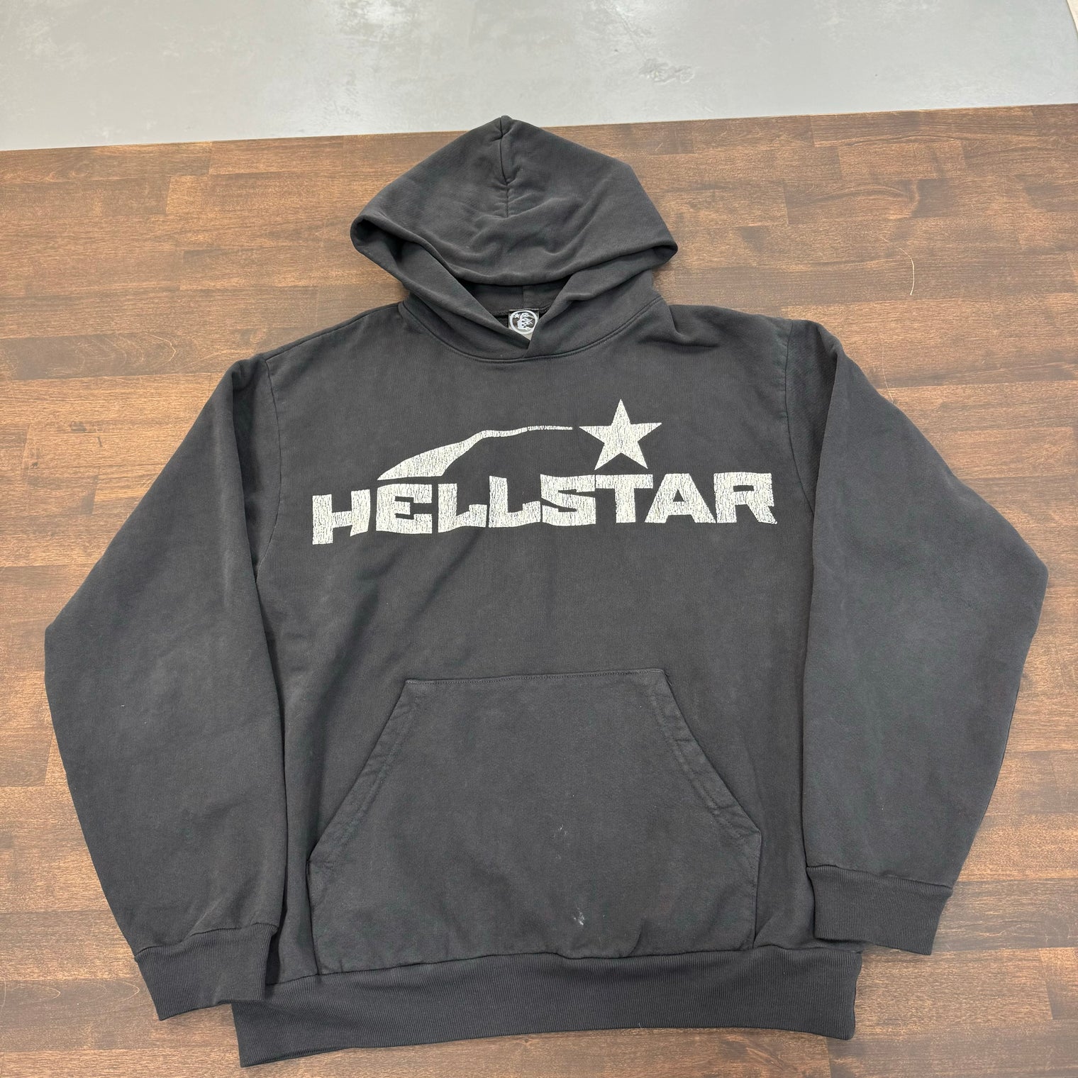 Hellstar Basic Hoodie Washed Black (USED)