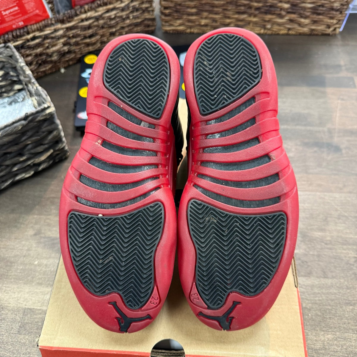 Jordan 12 Retro Flu Game (2016) Size 8 (Pre-Owned) - Image 5