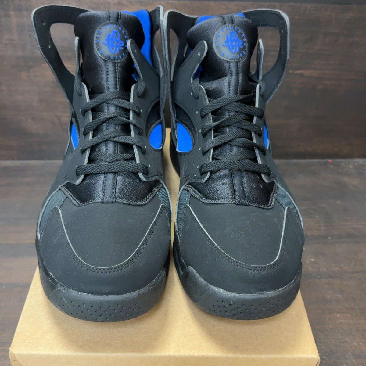Nike Air Flight Huarache Black Lyon Blue (2024) Size 14 (Pre-Owned) - Image 3