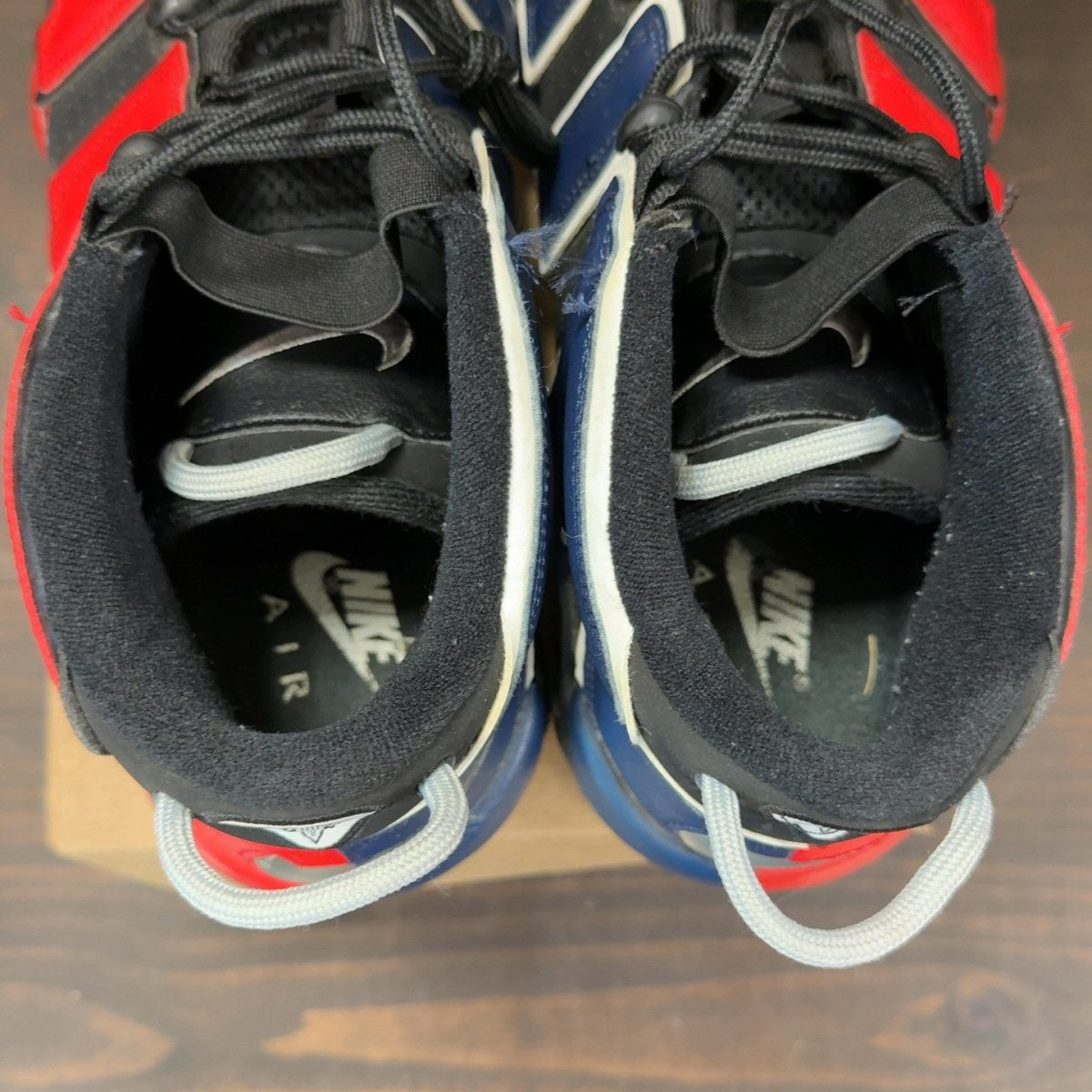 Nike Air More Uptempo 96 Alternates Split Black Varsity Red Size 12 (Pre-Owned) - Image 6