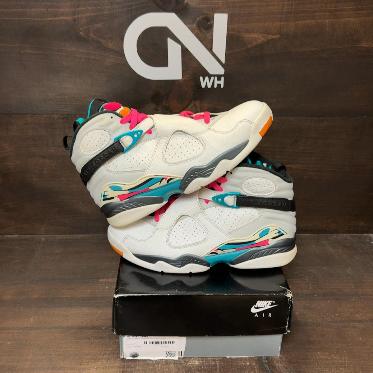 Jordan 8 Retro South Beach Size 9 (Pre-Owned) - Image 1